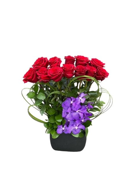 Explorer-Adventurous mix of exotic flowers for an anniversary exploration of love